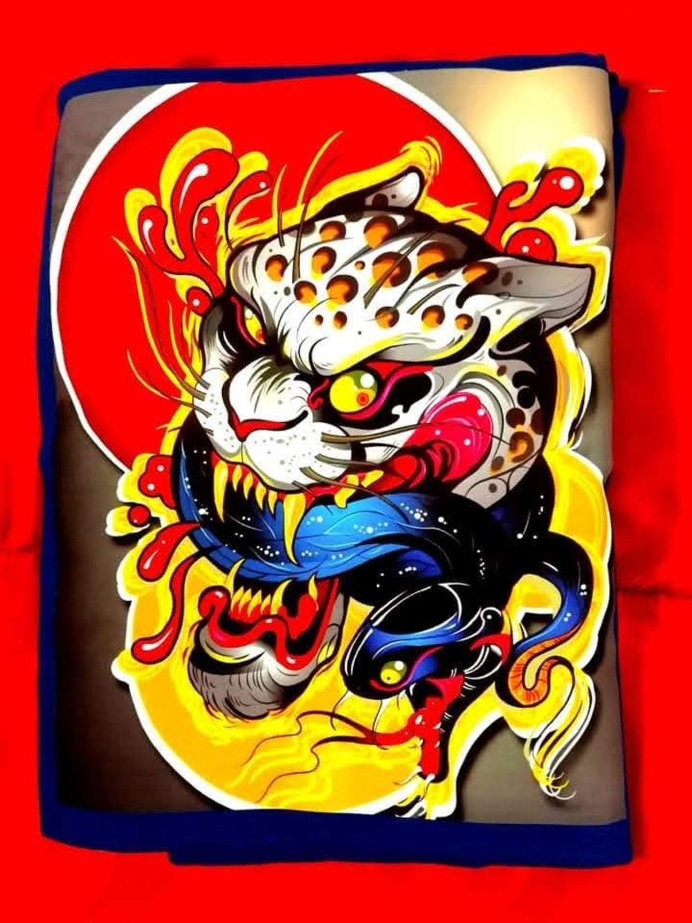 Vibrant Tiger & Snake Graphic Tee